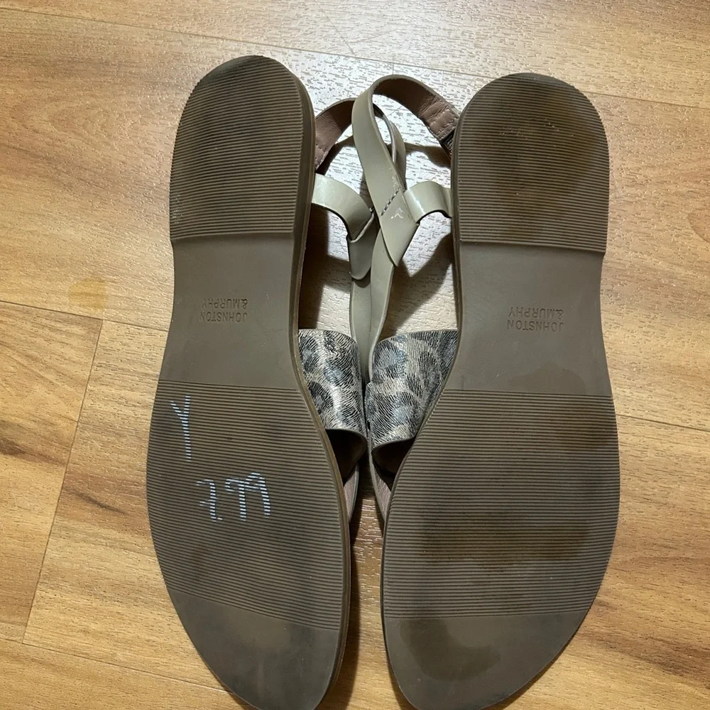 Johnston‎ & Murphy Tan and Brown Sandals with Classic Design